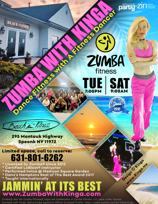 Dance Fitness with Kinga at Beach Fitness - Hamptons Long Island New York