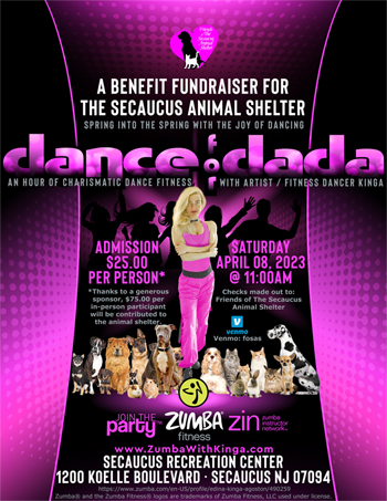 Dance For Dada Zumba Benefit Fundraiser For The Secaucus Animal Shelter