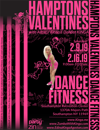 Hamptons Valentine's 2019 Dance Fitness with Artist / Fitness Dancer KINGA